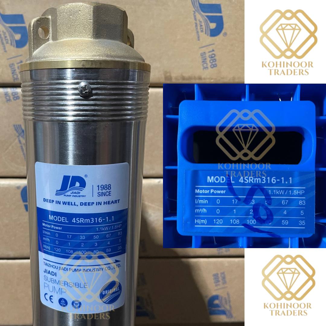 JD 4SRM3 SUBMERSIBLE PUMP 4SRM 3/16 1.1 KW 1.5 HP