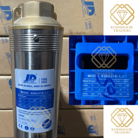 JD 4SRM3 SUBMERSIBLE PUMP 4SRM 3/16 1.1 KW 1.5 HP