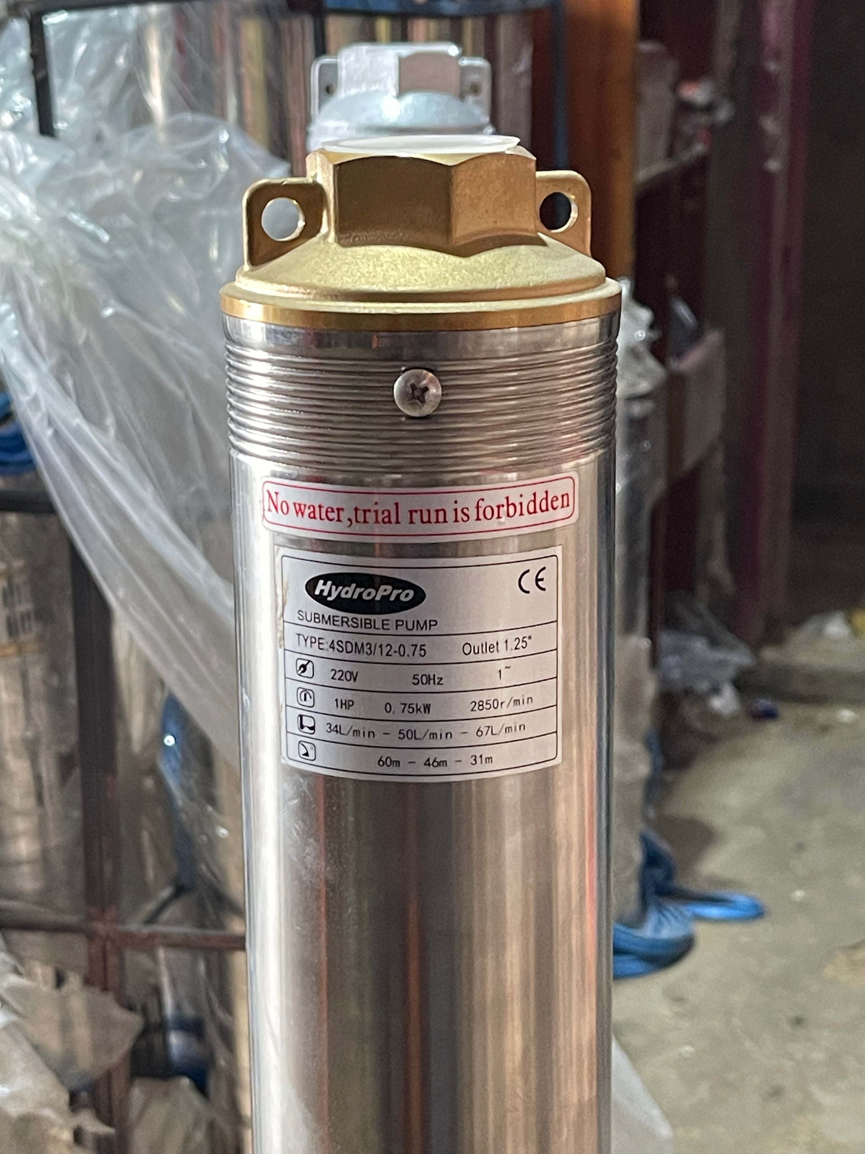HydroPro SUBMERSIBLE PUMP 0.75 KW 1 HP Brass - Kohinoor Traders