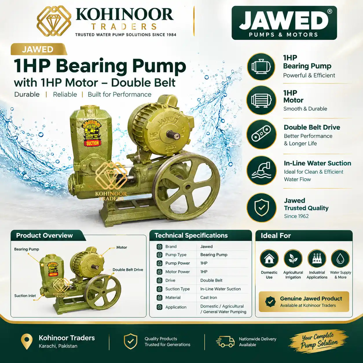 Water pump price in pakistan 2026