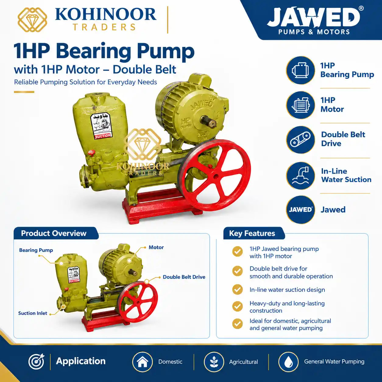 Jawed GD12000 donkey pump 1HP